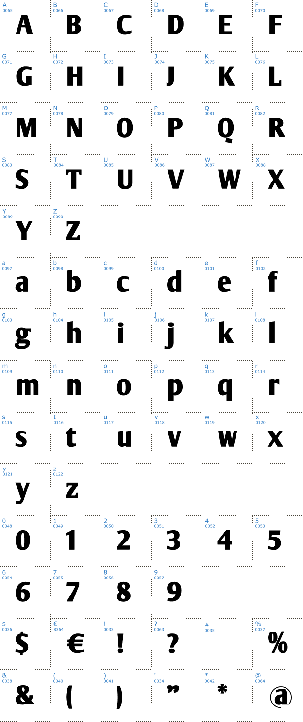 Schriftzeichen Olijo Font