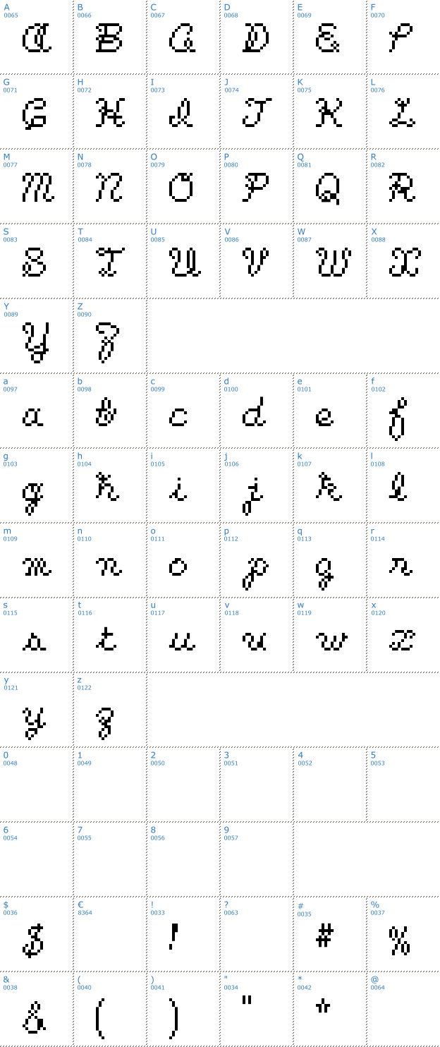 Schriftzeichen Kuchibue Font
