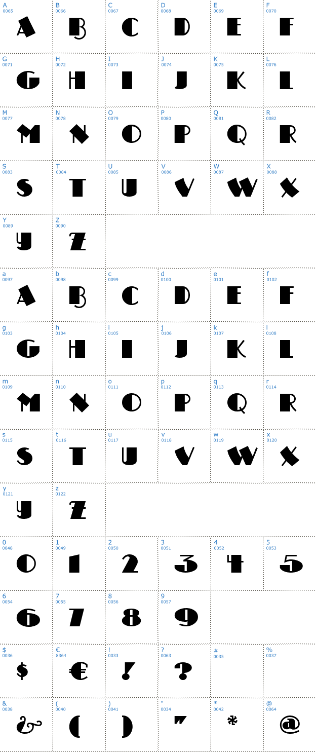 Schriftzeichen Drumag studio Font