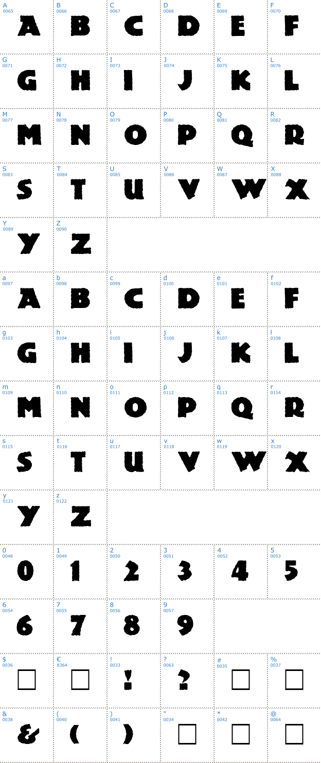 Schriftzeichen Lemiesz Font