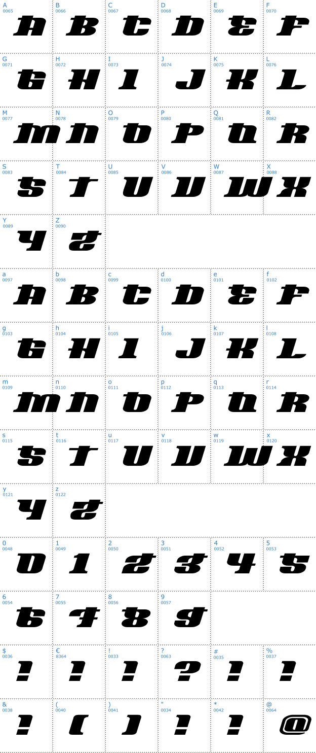 Schriftzeichen Oliver Font