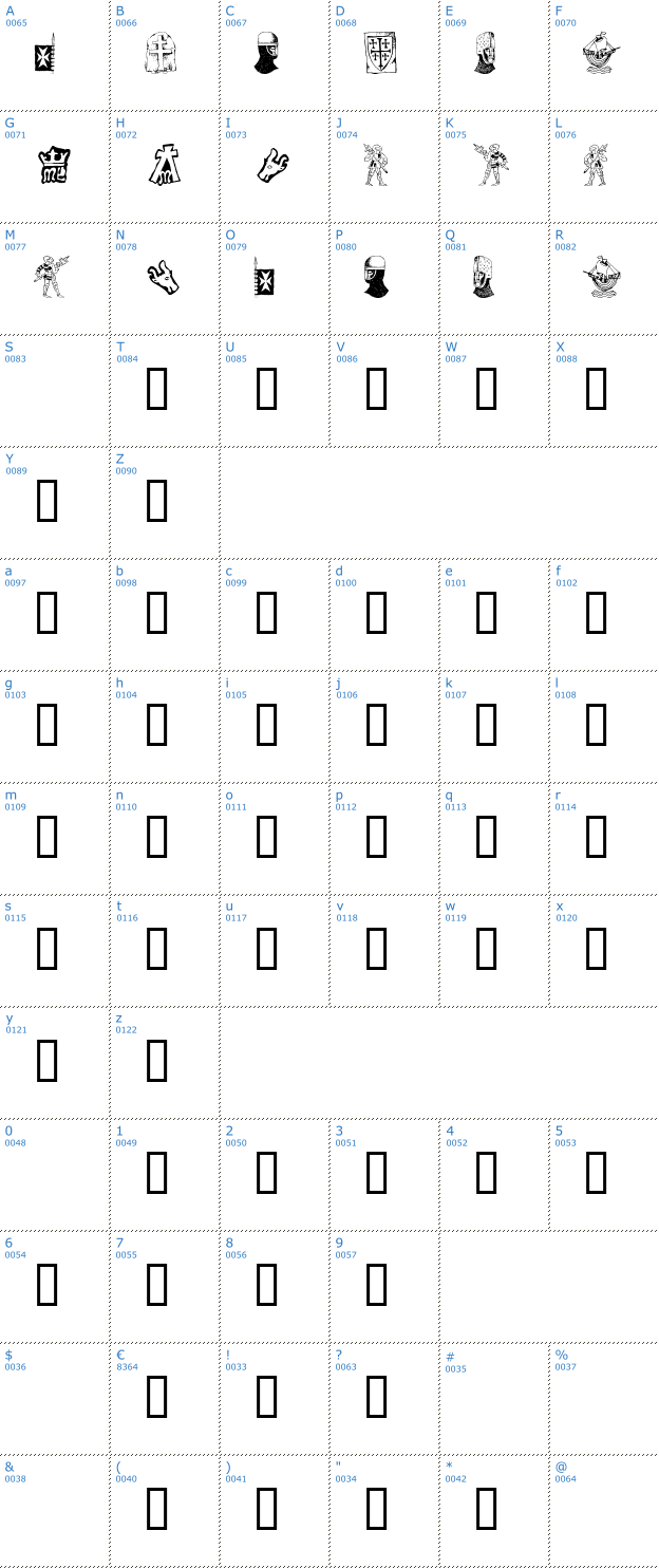 Schriftzeichen Ivanbats Font