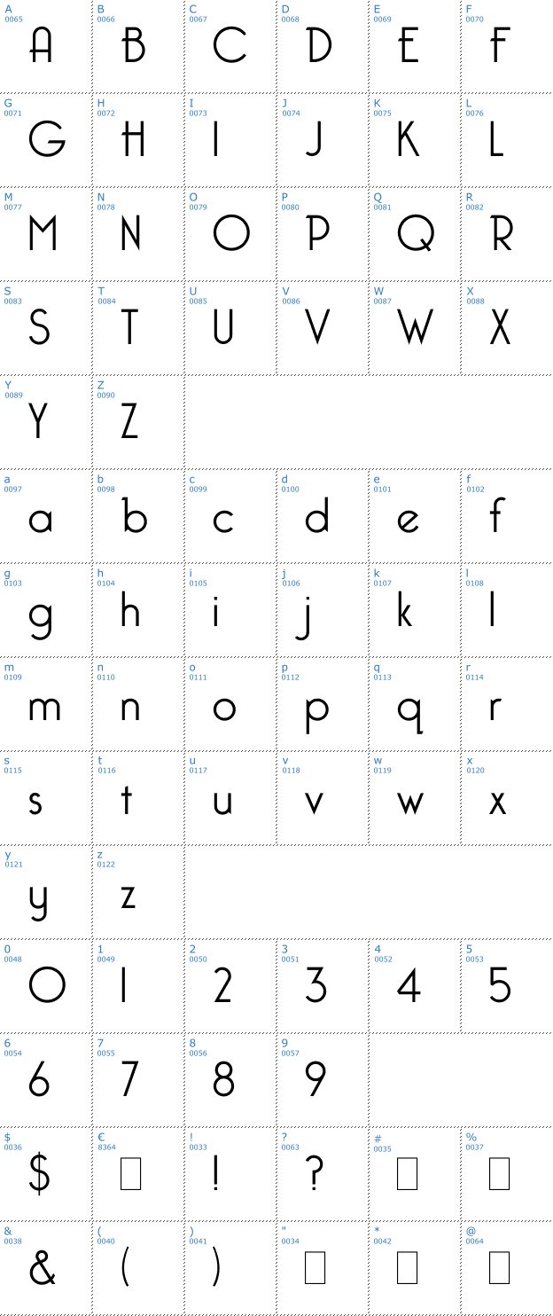 Schriftzeichen Bellerose Font