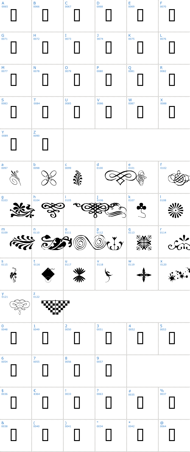 Schriftzeichen wm Designs Font
