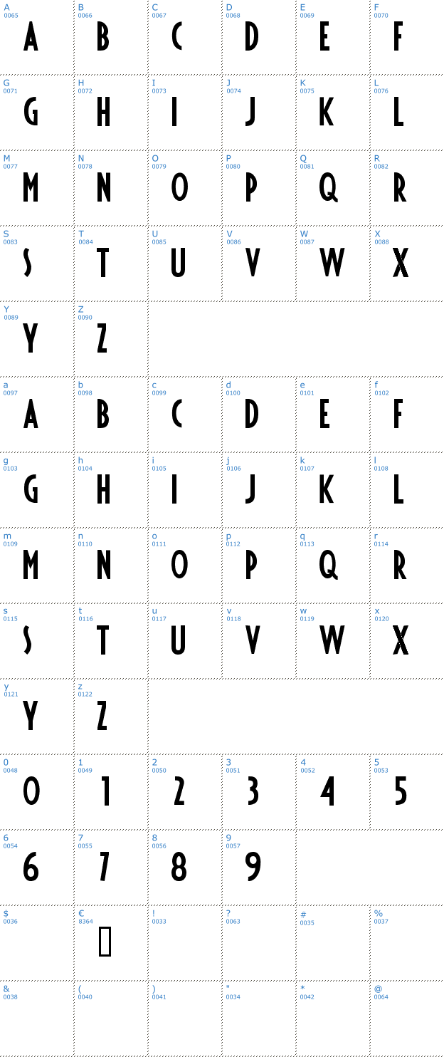 Schriftzeichen Fiesta Font