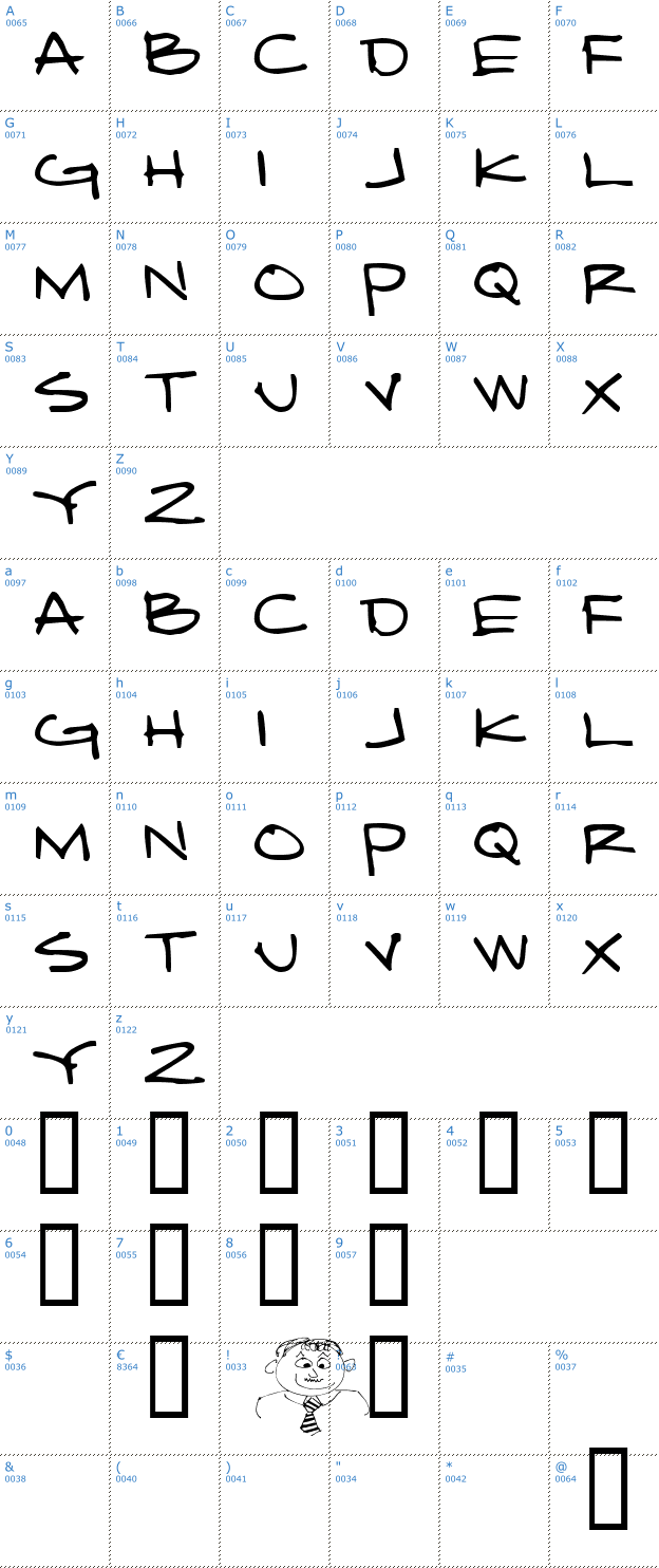 Schriftzeichen Damned Architect Font