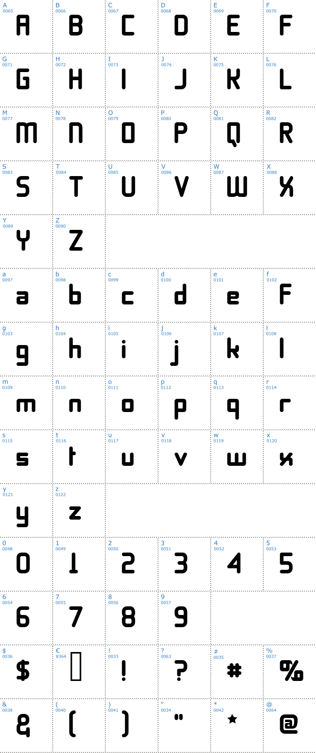 Schriftzeichen 11S01 Black Tuesday Offset Font