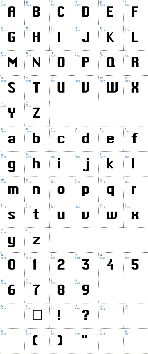 Schriftzeichen Macintosh Font