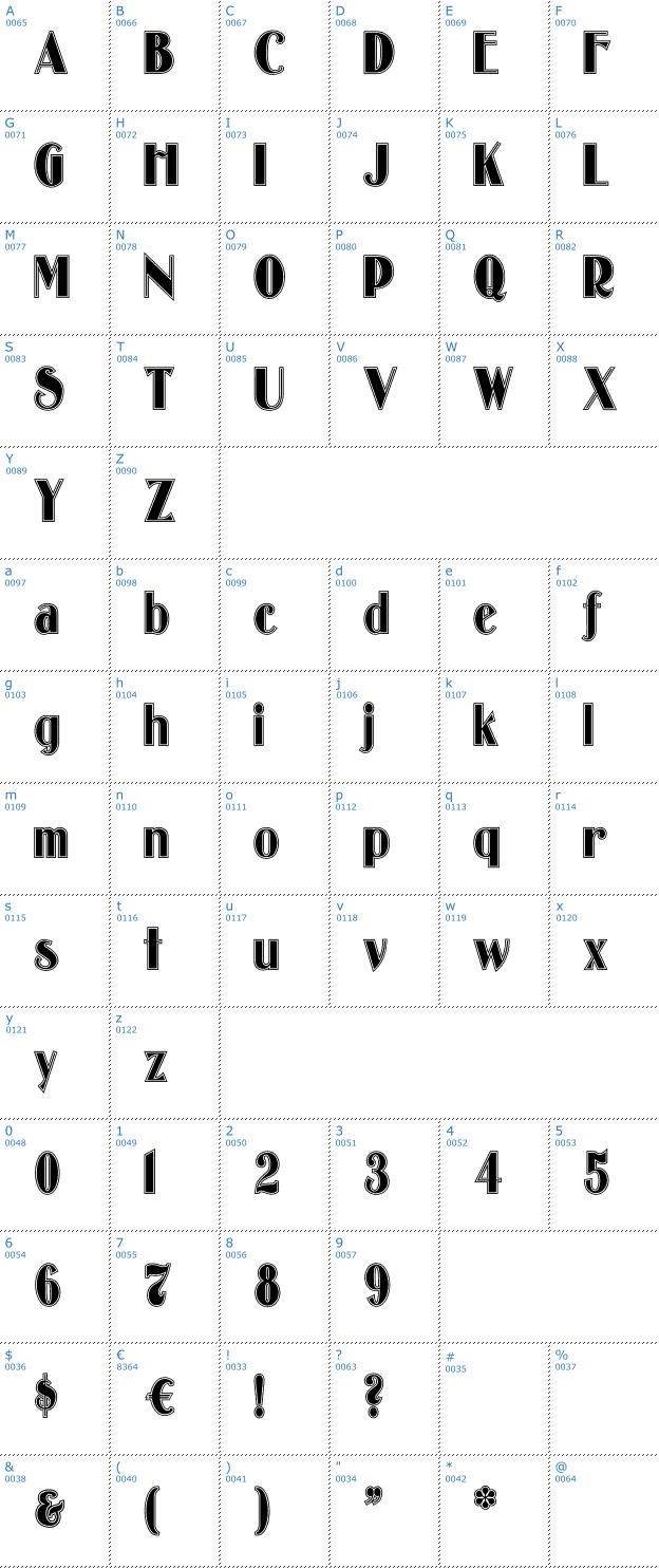 Schriftzeichen Oldgate Lane Font