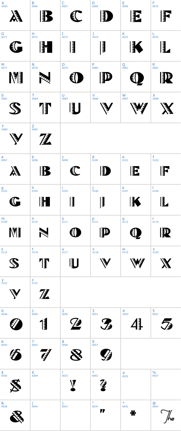 Schriftzeichen Bte Noir Font