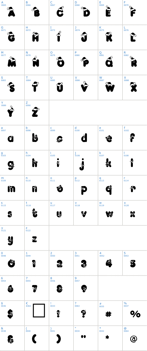 Schriftzeichen Kringle Font