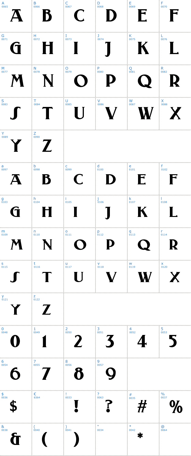 Schriftzeichen Laconick Font