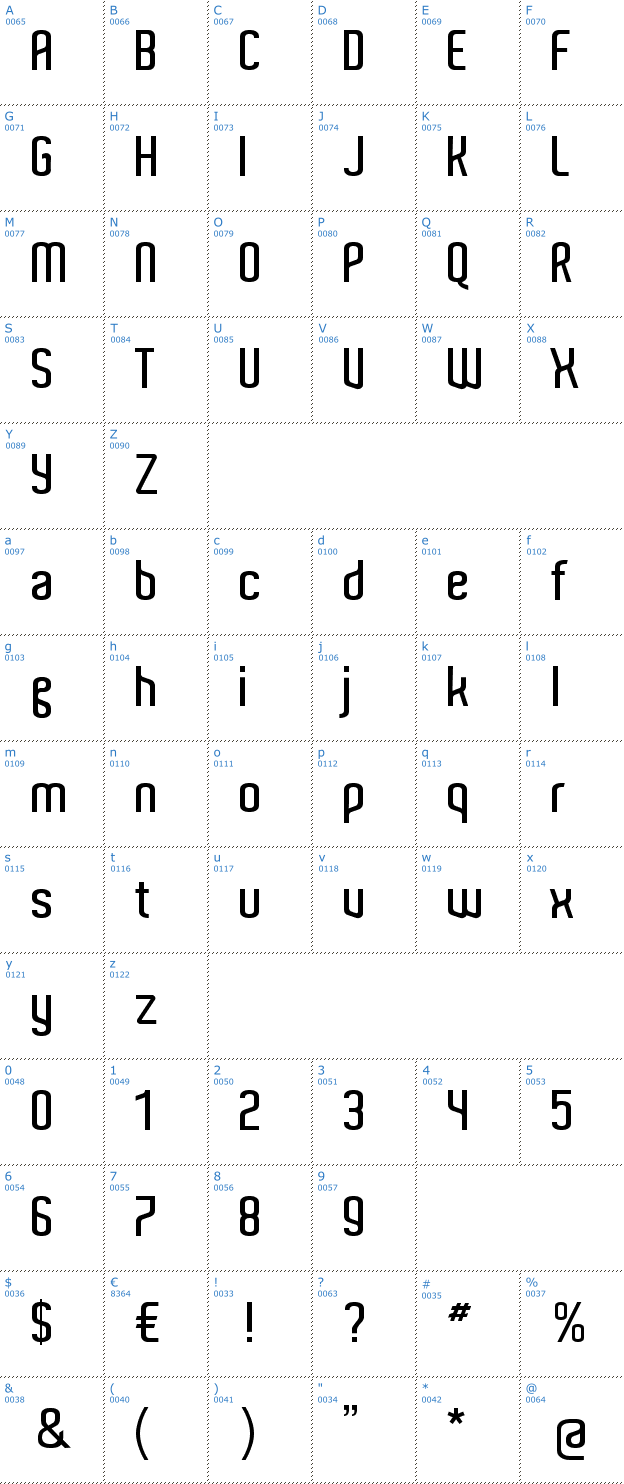 Schriftzeichen Aldo Font