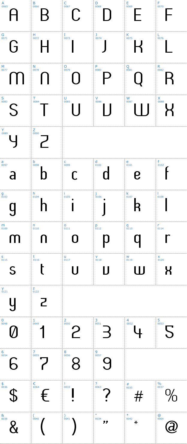 Schriftzeichen Butter unsalted Font