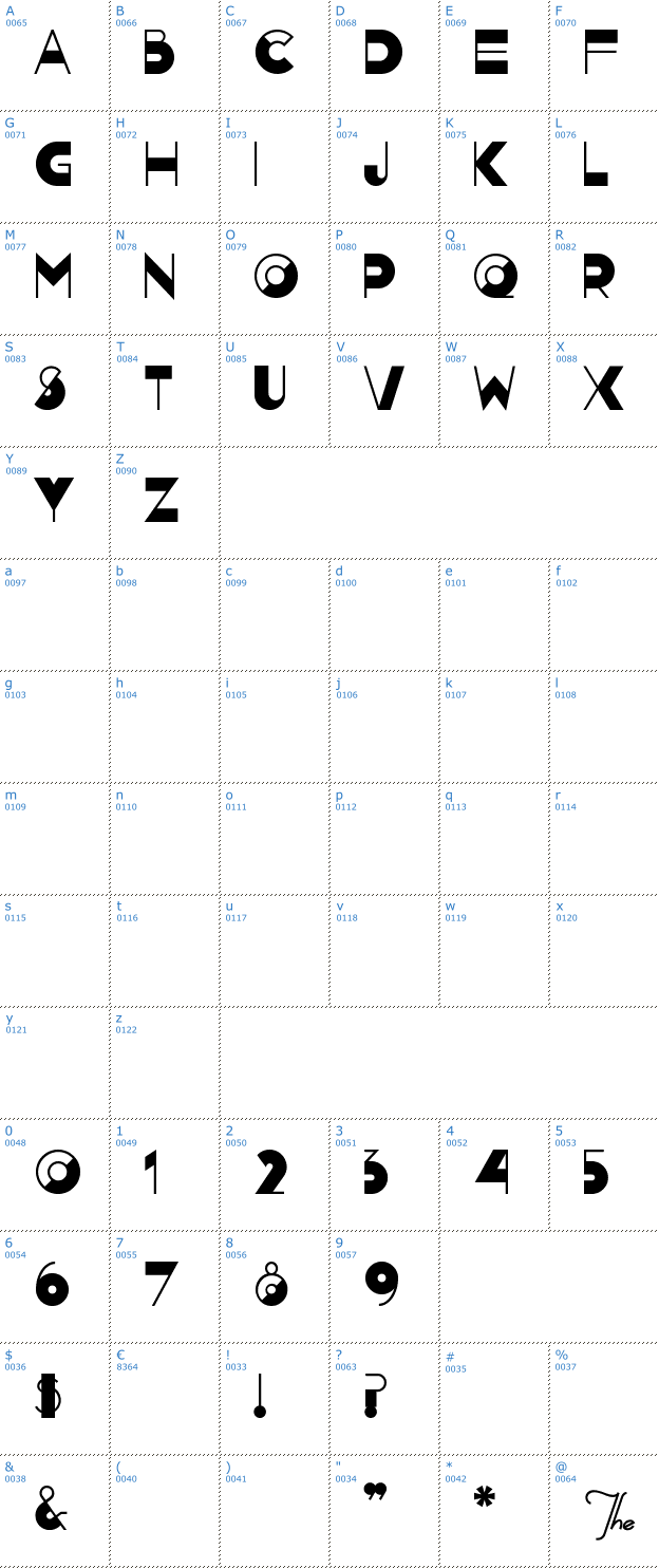 Schriftzeichen Nightcap Font