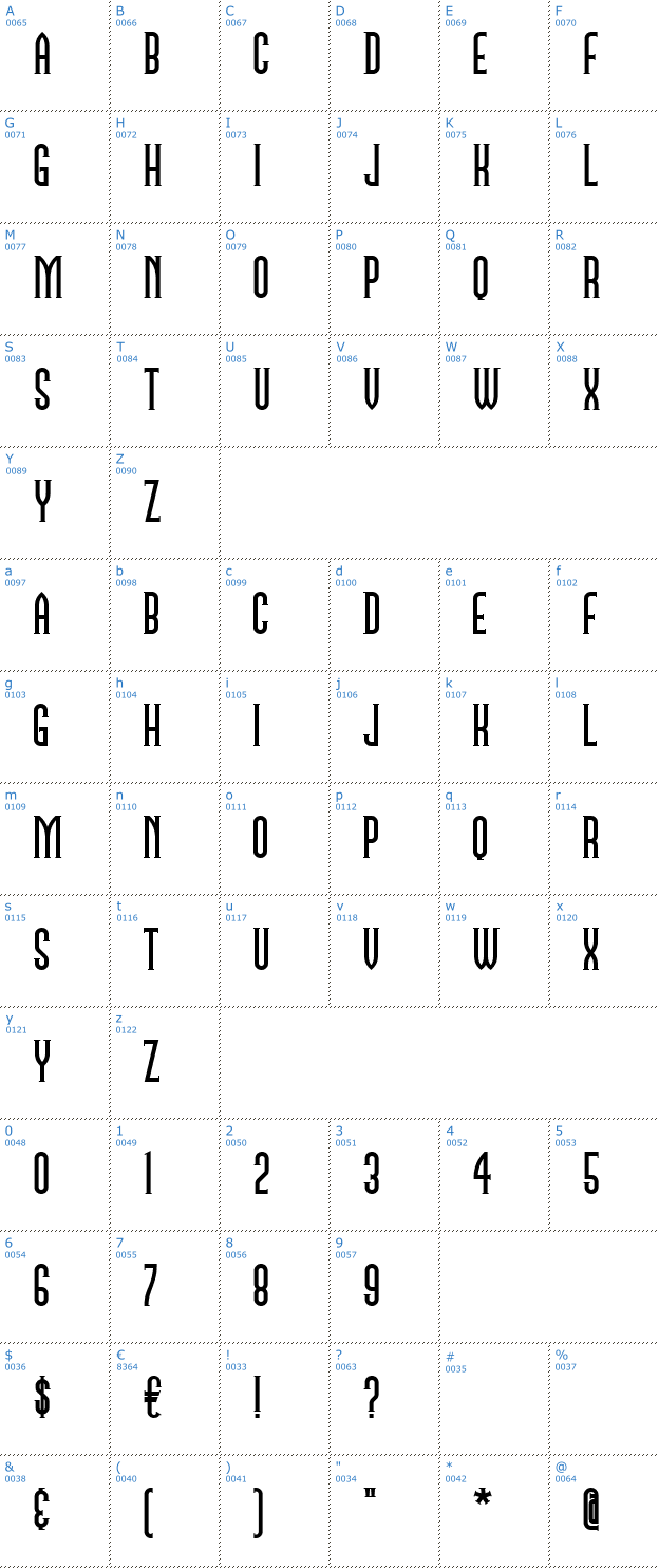 Schriftzeichen Namesake NF Font
