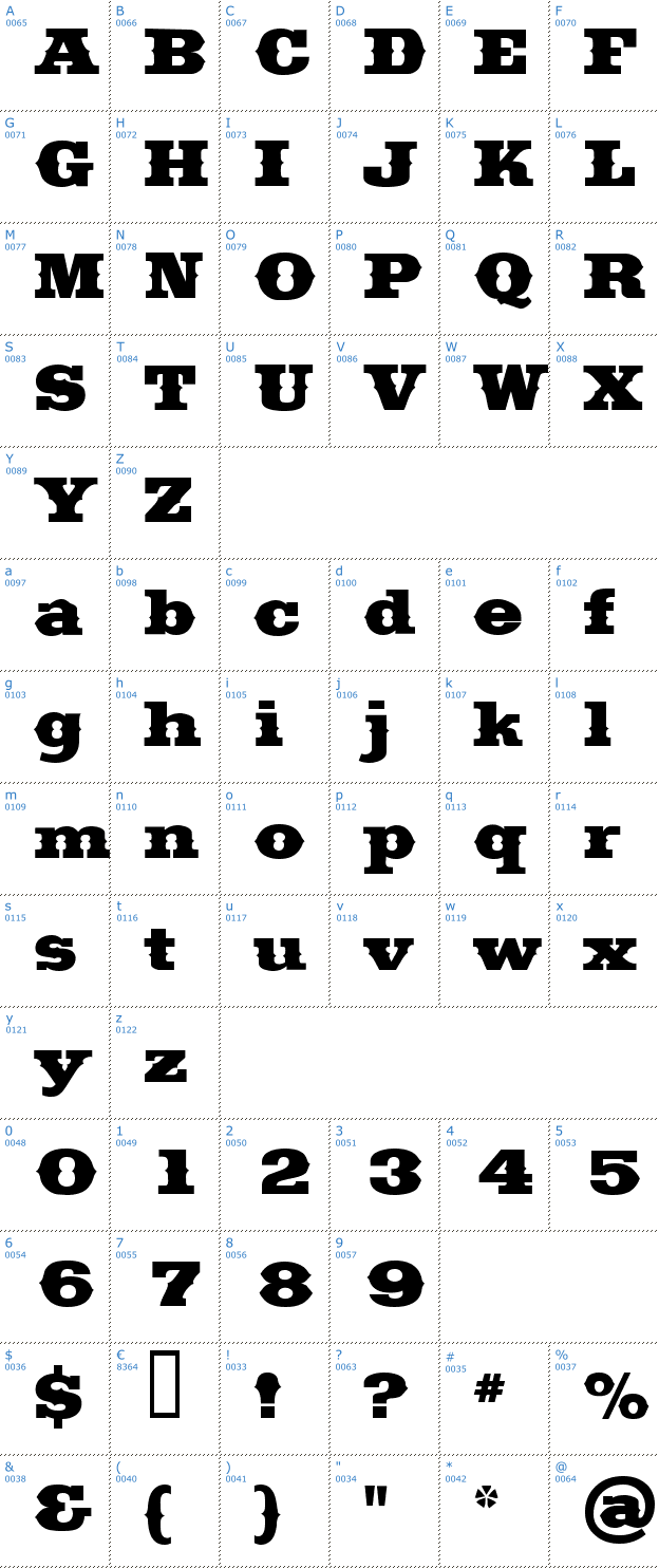 Schriftzeichen Saddlebag Font