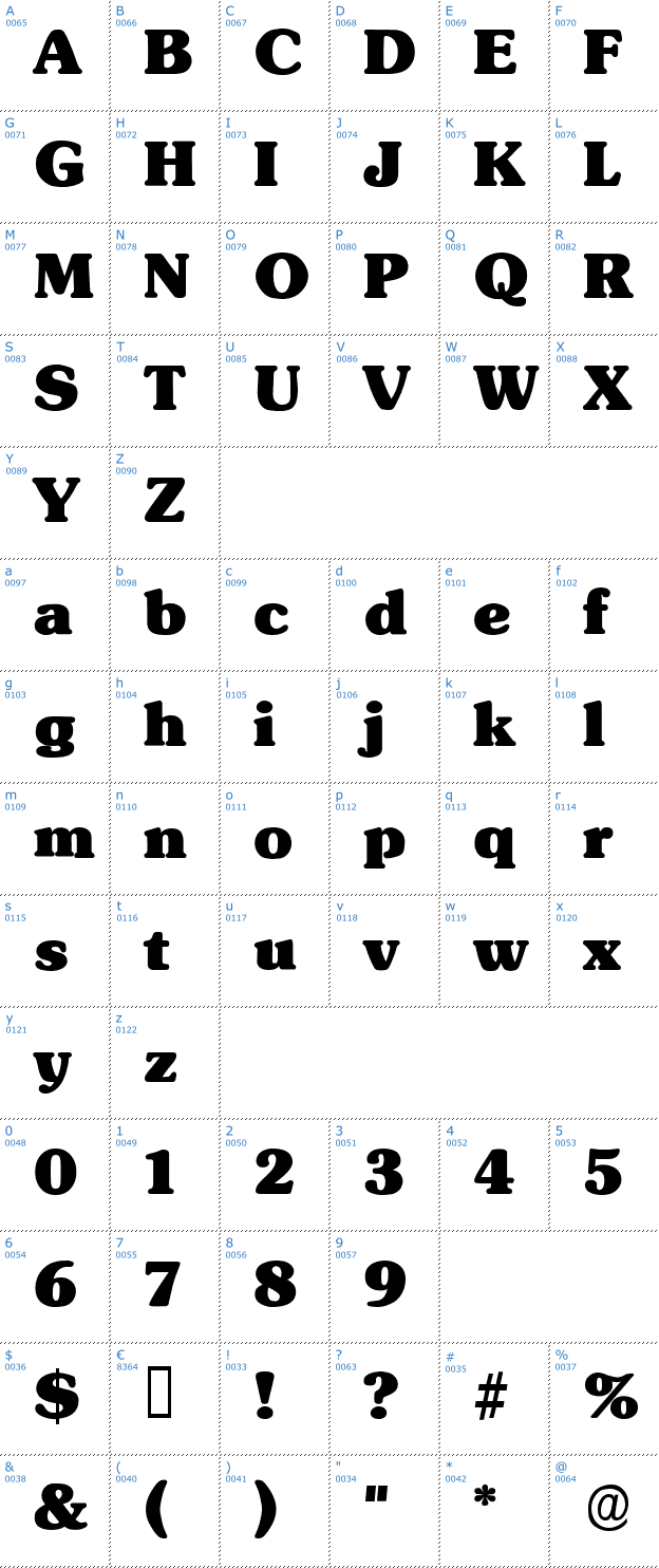 Schriftzeichen Subway Black Font