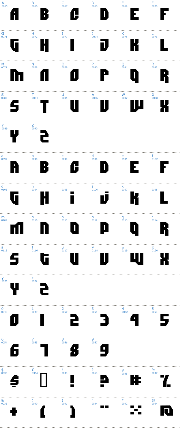 Schriftzeichen Dimitri Font