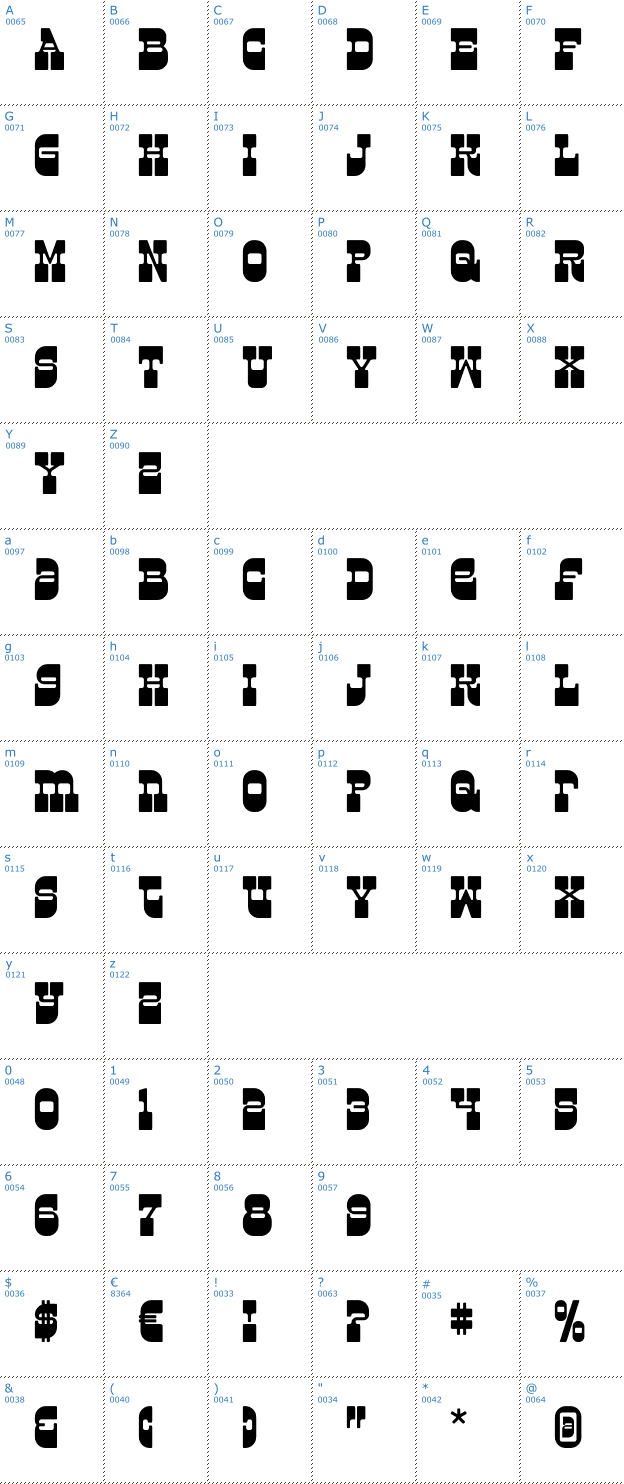 Schriftzeichen Superfly Font