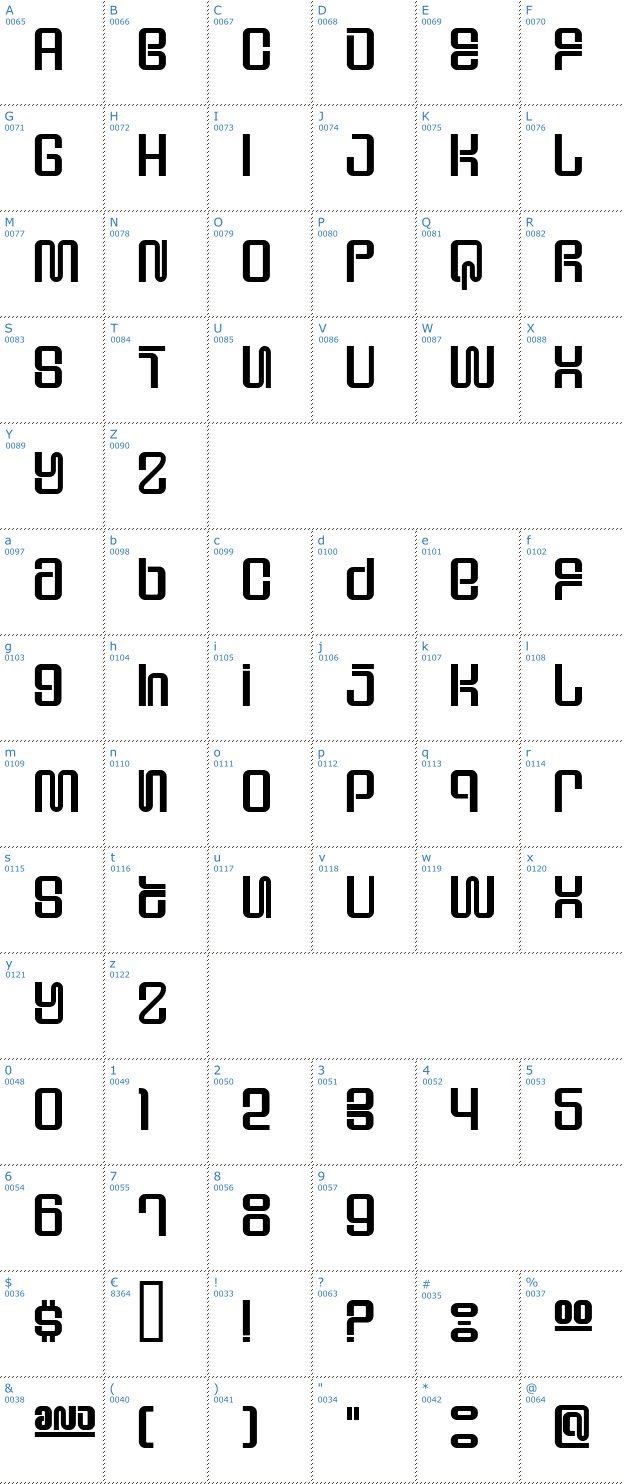 Schriftzeichen Supervixen Font