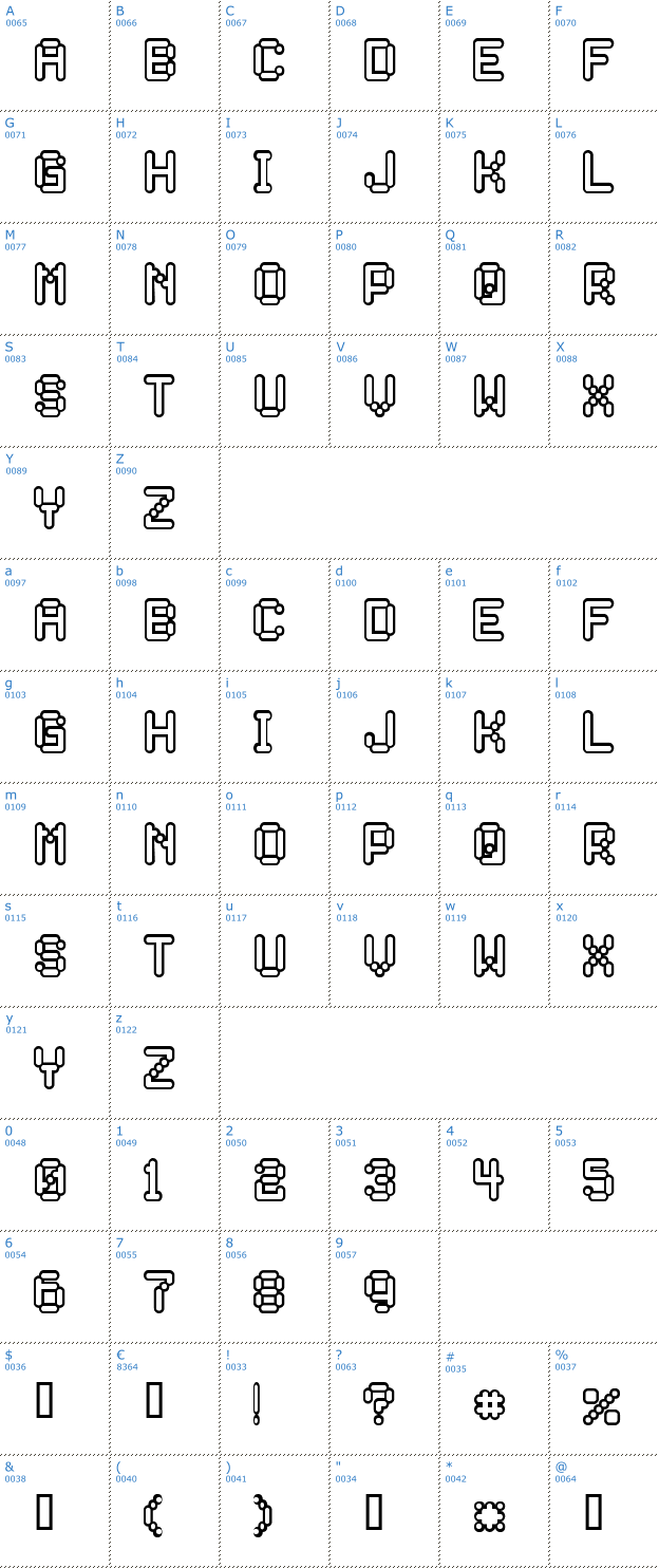 Schriftzeichen Rocketman Font