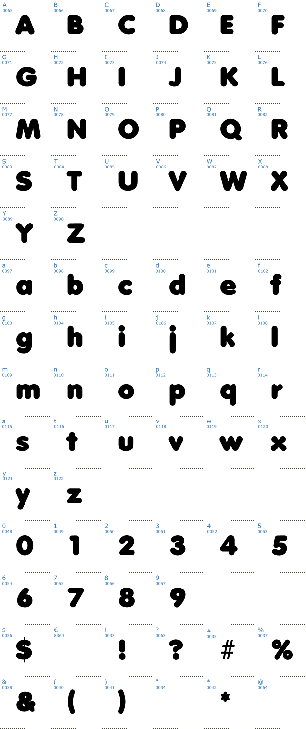 Schriftzeichen debussy Font