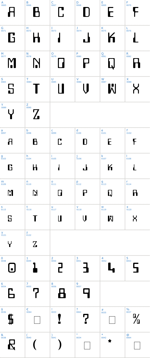 Schriftzeichen Checkbook Font