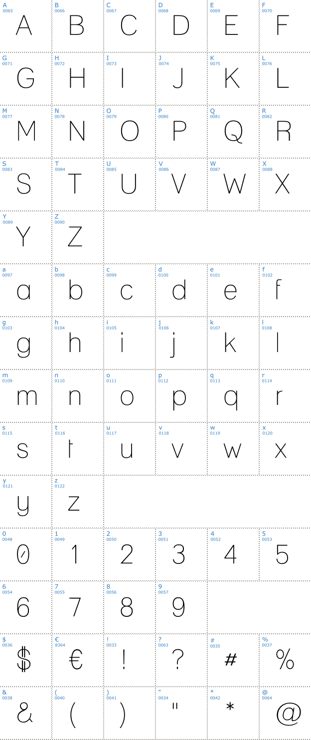 Schriftzeichen Lane Font