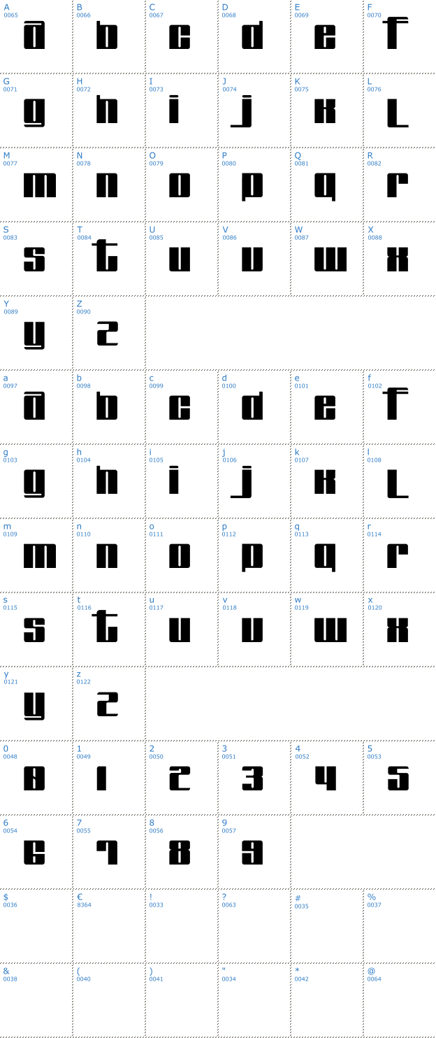 Schriftzeichen Fabulous Font