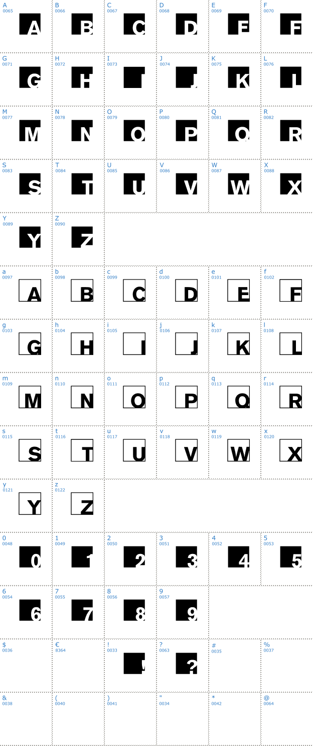 Schriftzeichen ABCLogosXYZ Font