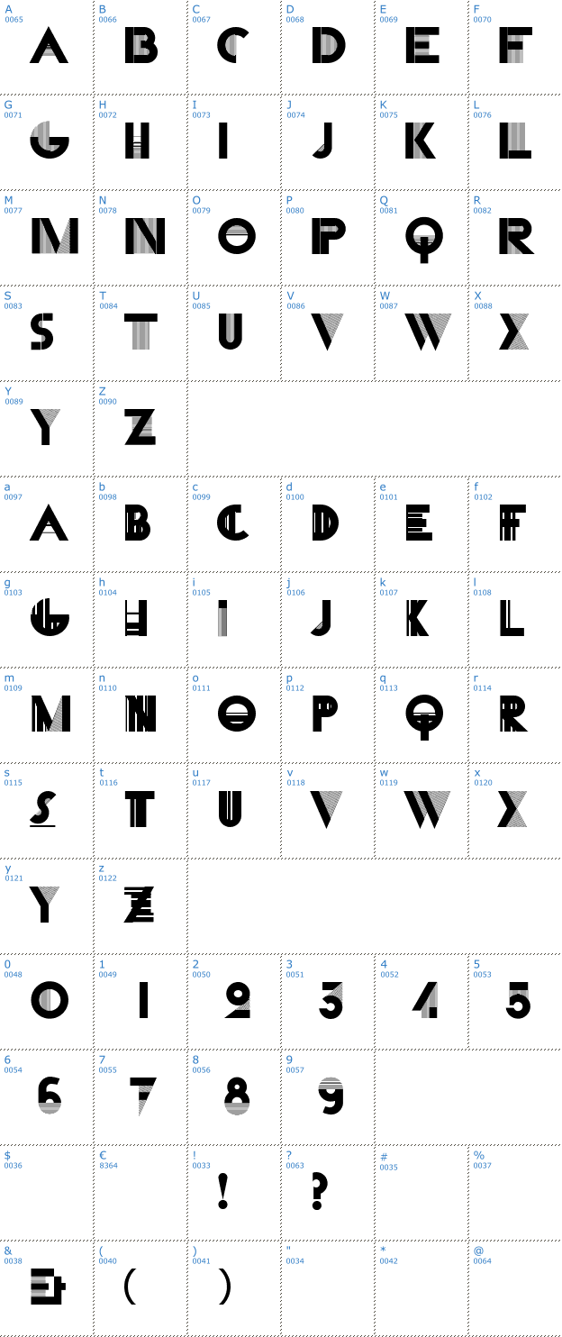 Schriftzeichen Cassandra Two Font