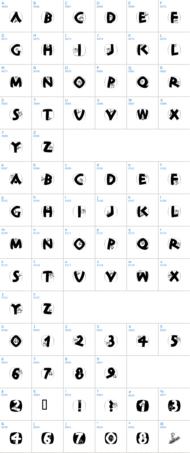 Schriftzeichen ClassiCaps Xmas Font