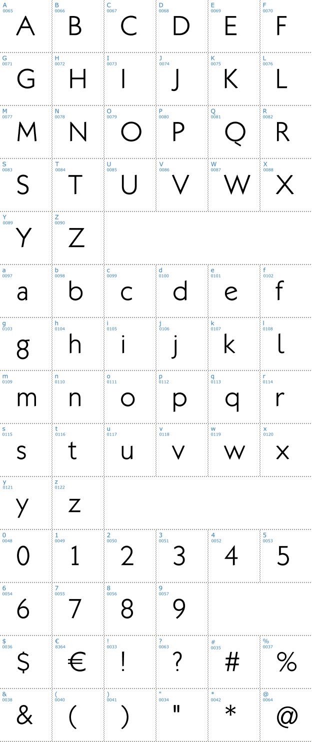 Schriftzeichen Klill Font