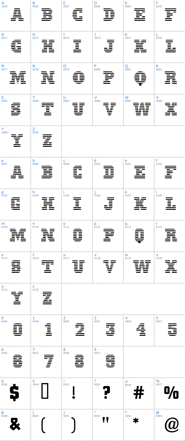Schriftzeichen Men In Blue Font
