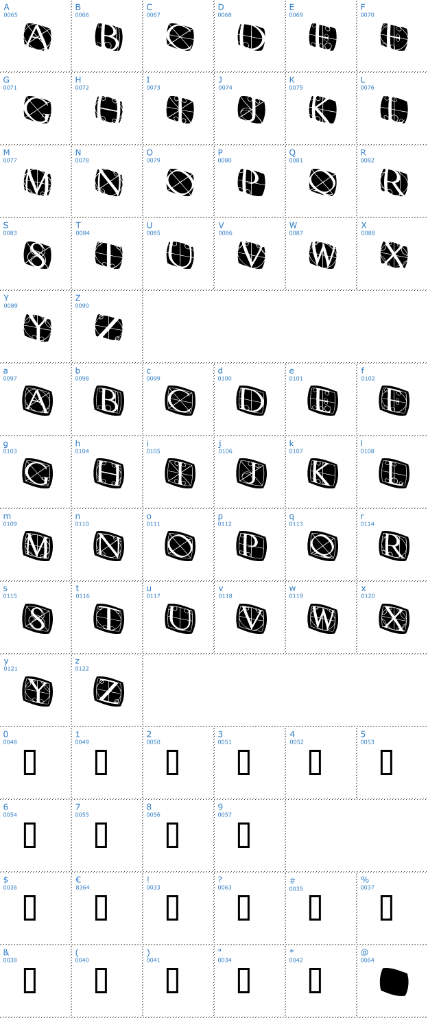 Schriftzeichen Rodgauer 3Round Font