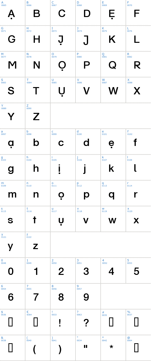 Schriftzeichen Schul Vokal Font