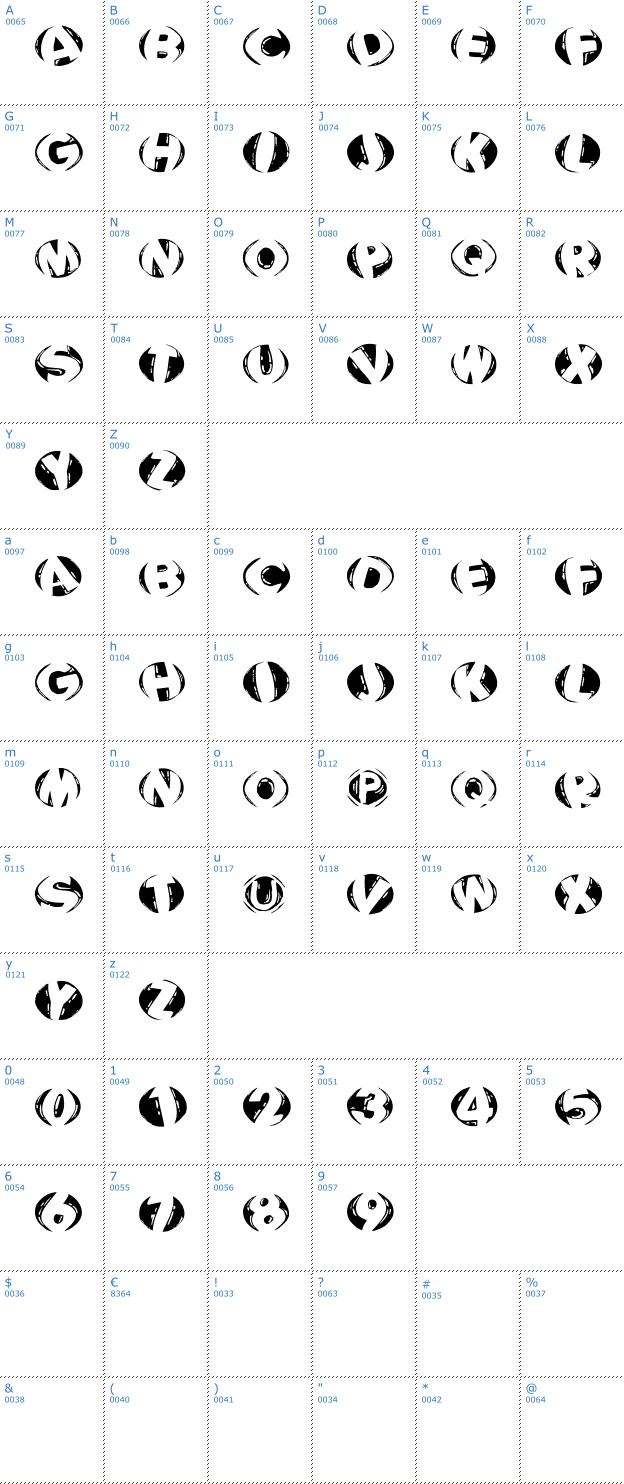 Schriftzeichen Woodcutted Caps Invers FS Font