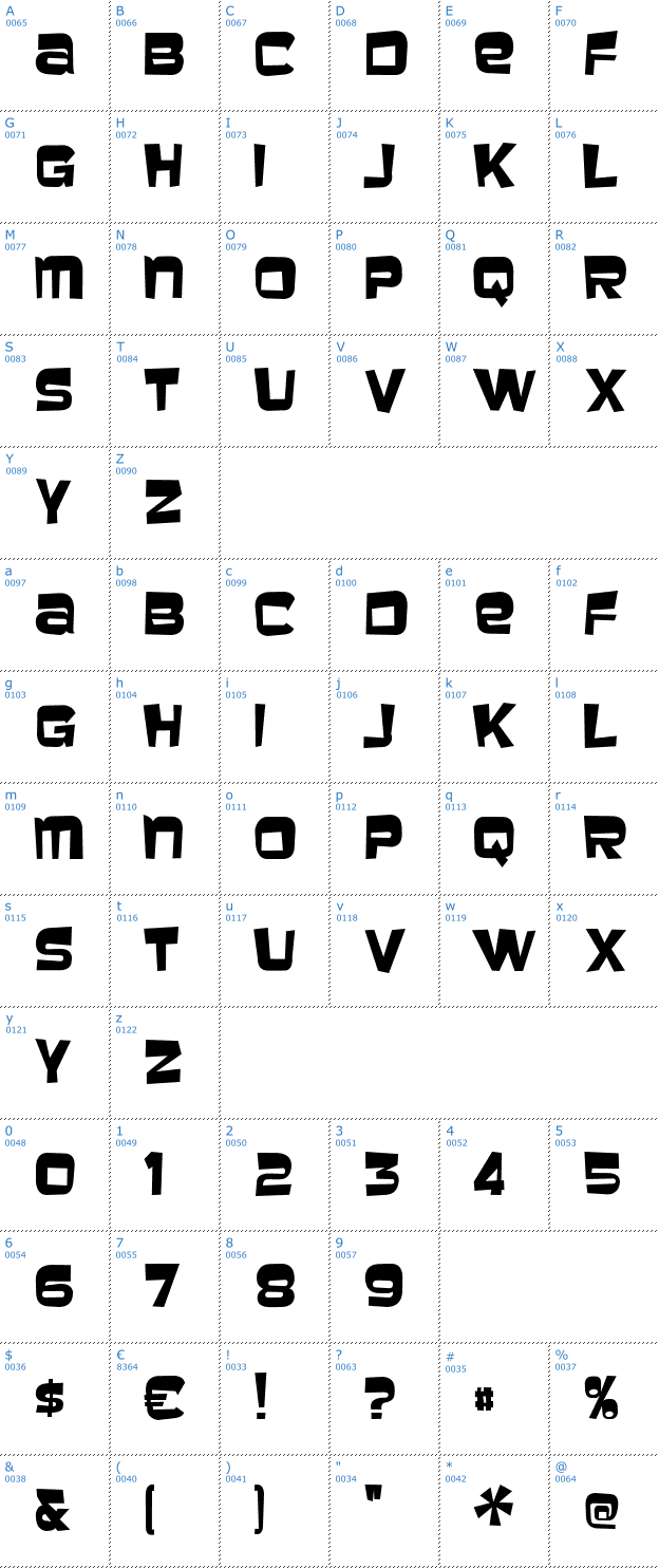Schriftzeichen Baveuse Font