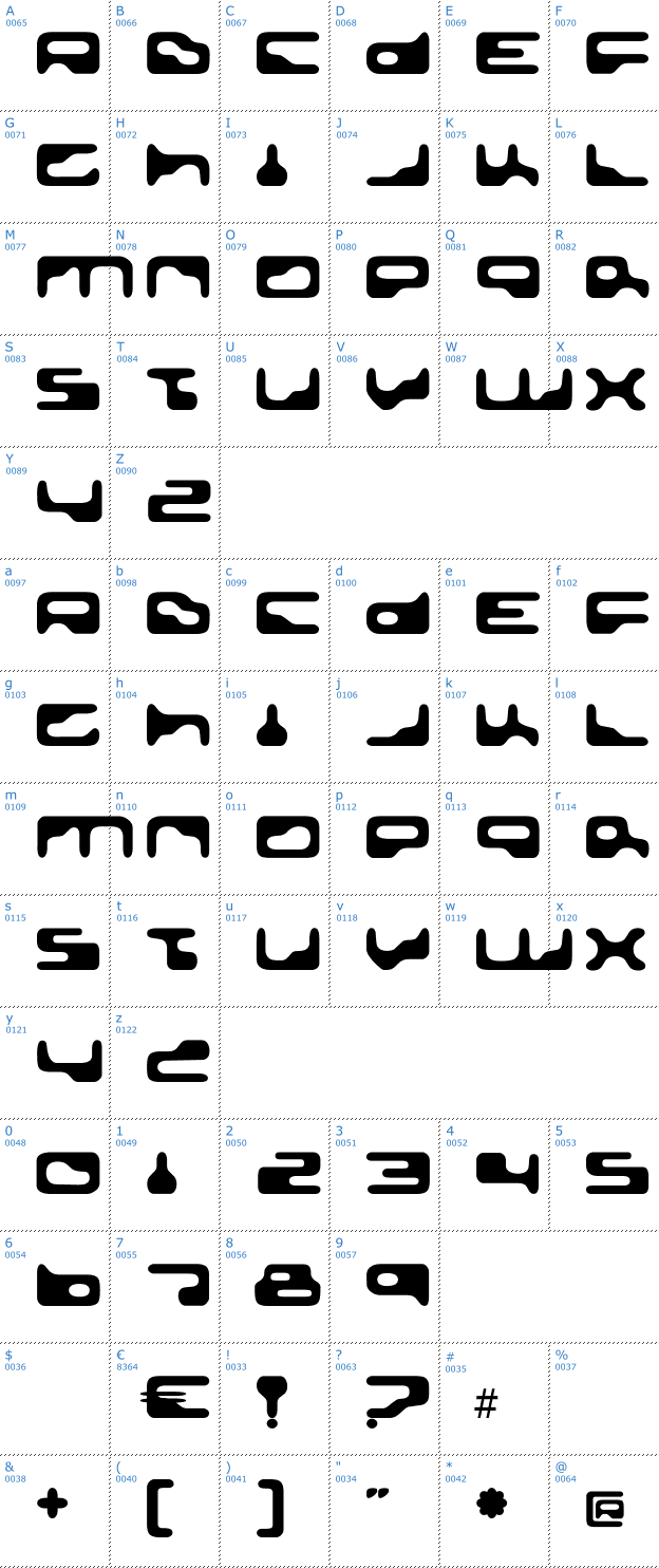 Schriftzeichen Golden Girdle Font