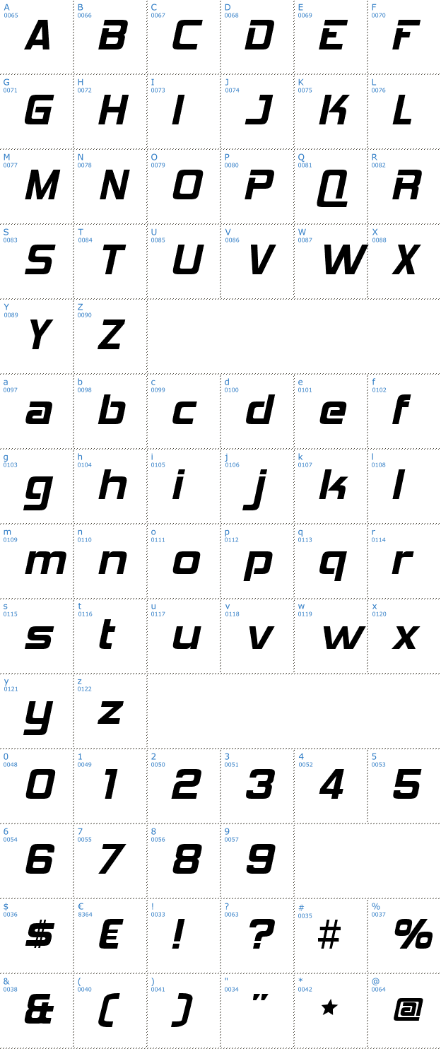 Schriftzeichen Hemi Head 426 Font