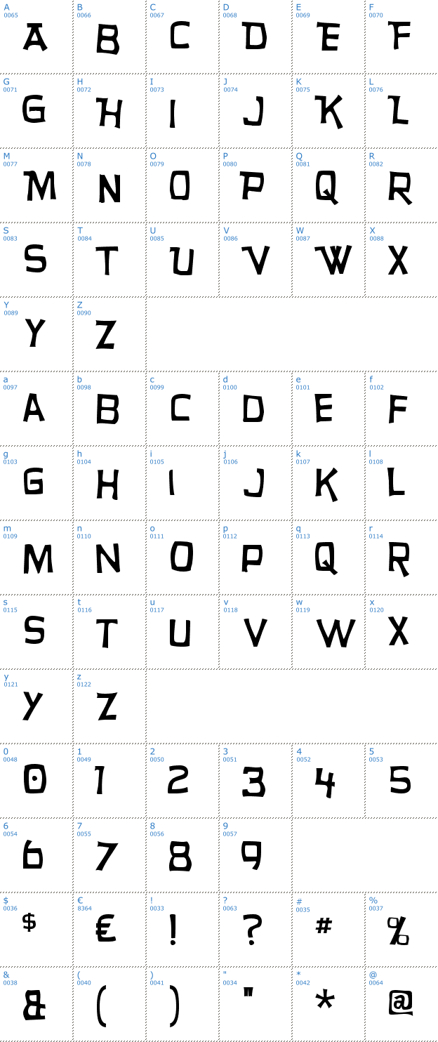 Schriftzeichen Hurry Up Font