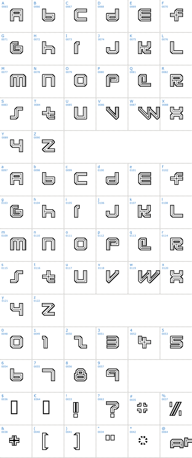 Schriftzeichen Lunaurora Font