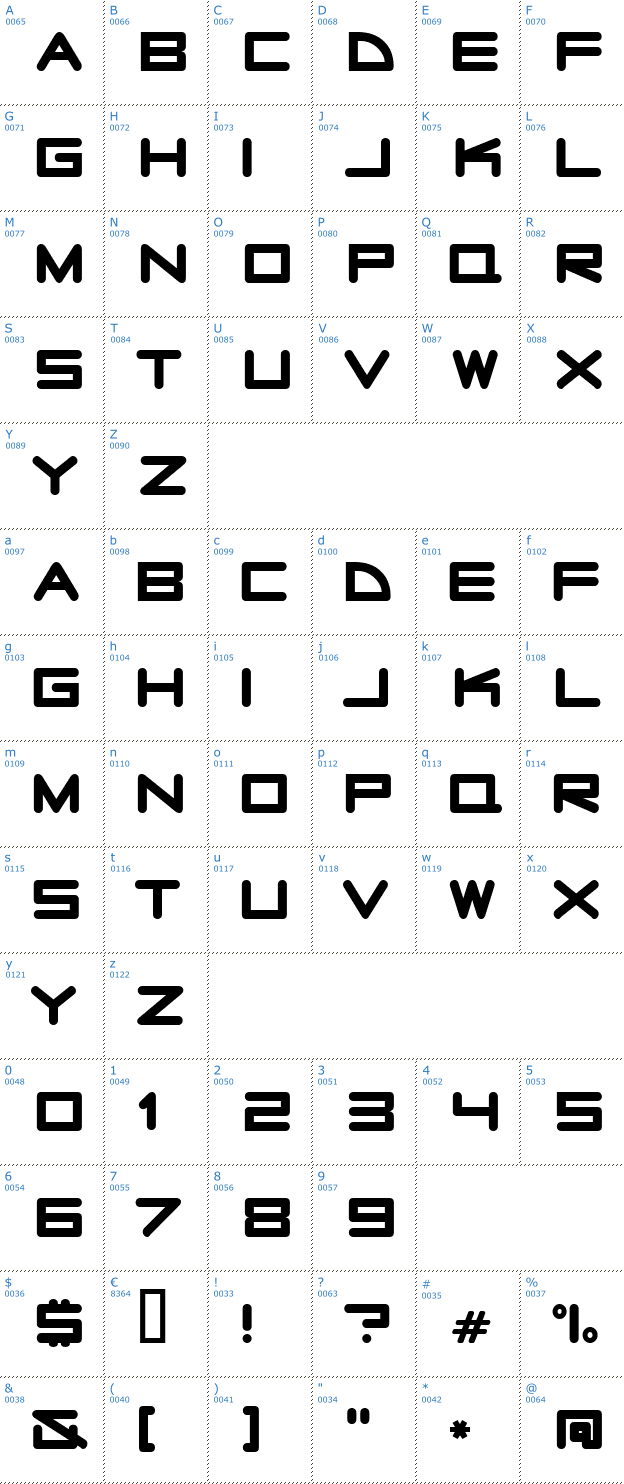 Schriftzeichen Radio Stars Font