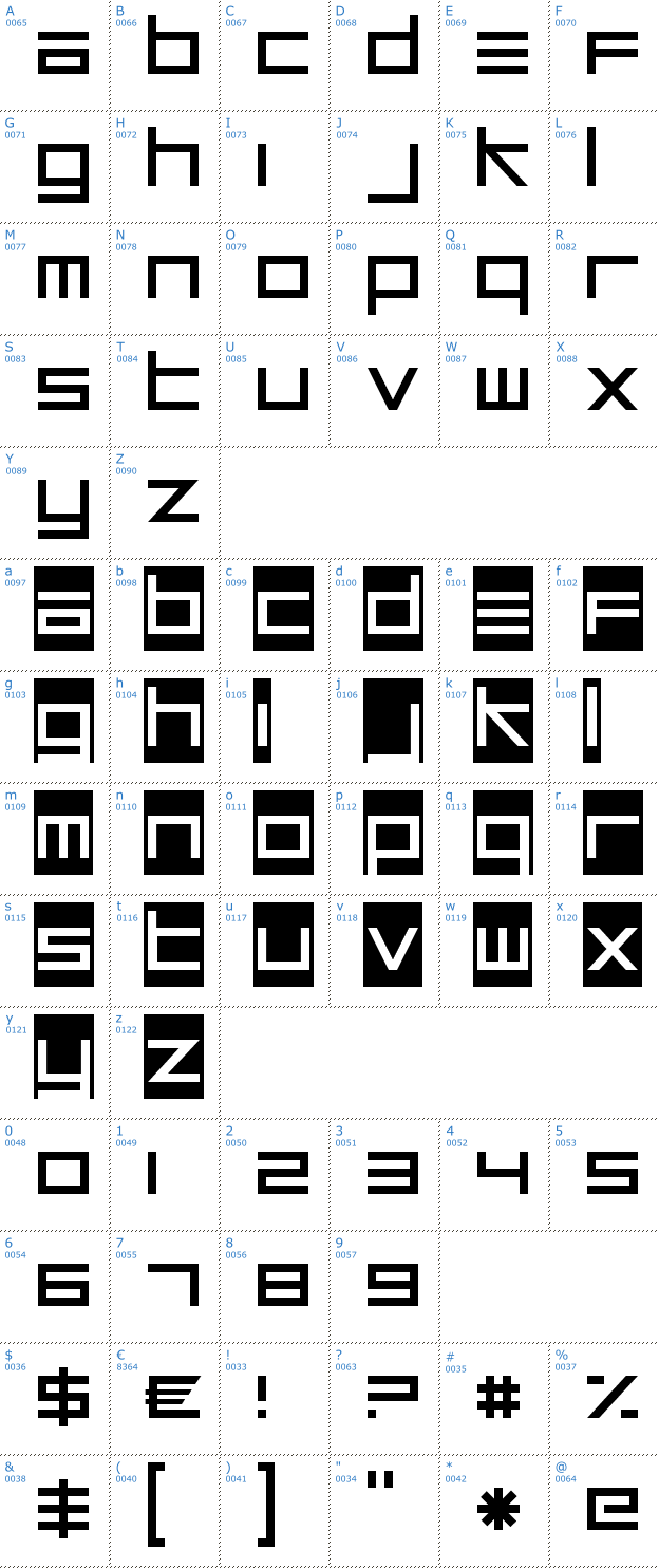 Schriftzeichen Unsteady Oversteer Font