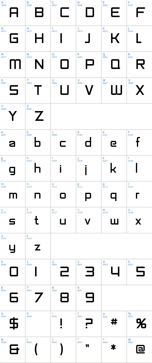 Schriftzeichen SF Fedora Titles Font