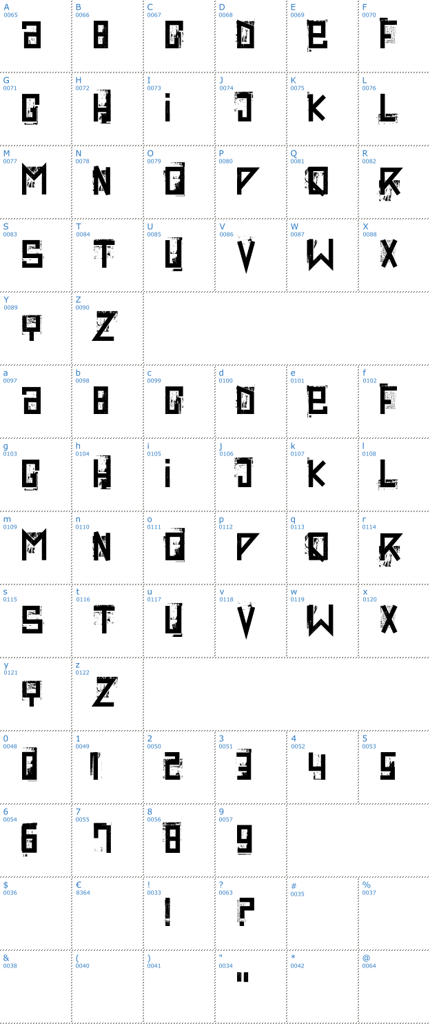 Schriftzeichen Extravaganza Font