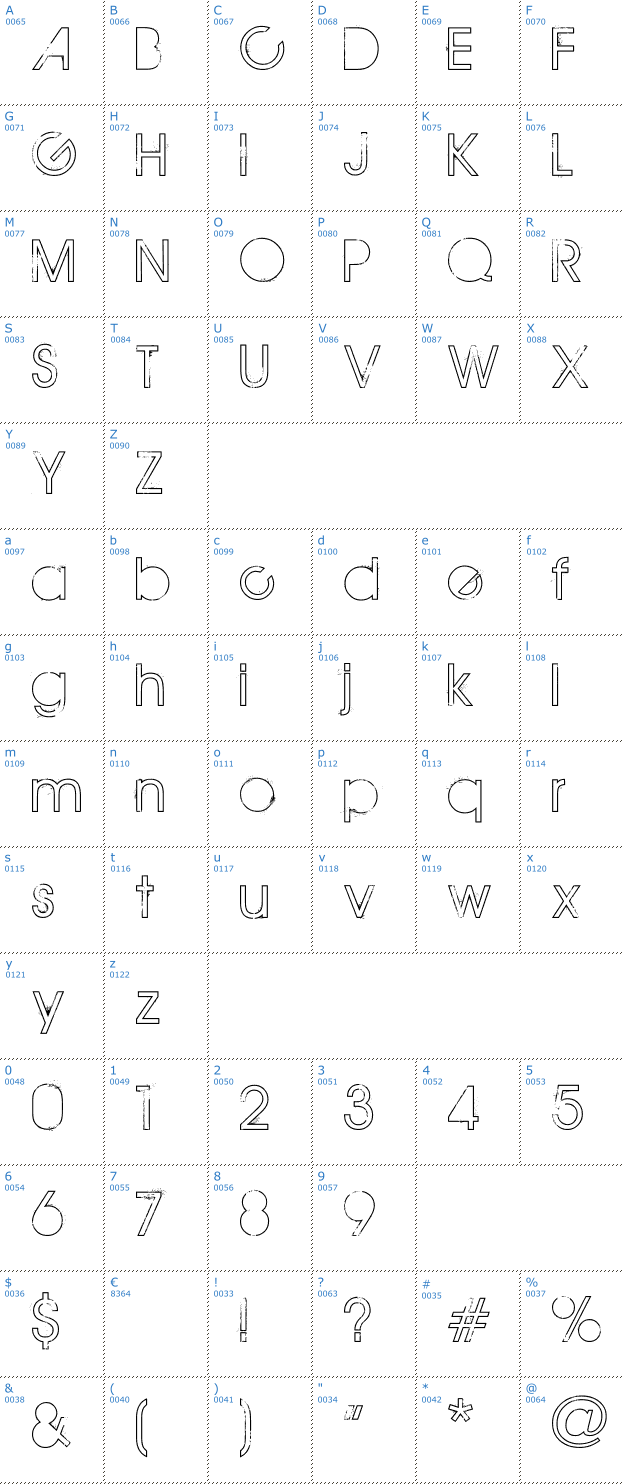 Schriftzeichen The Maple Origins Font