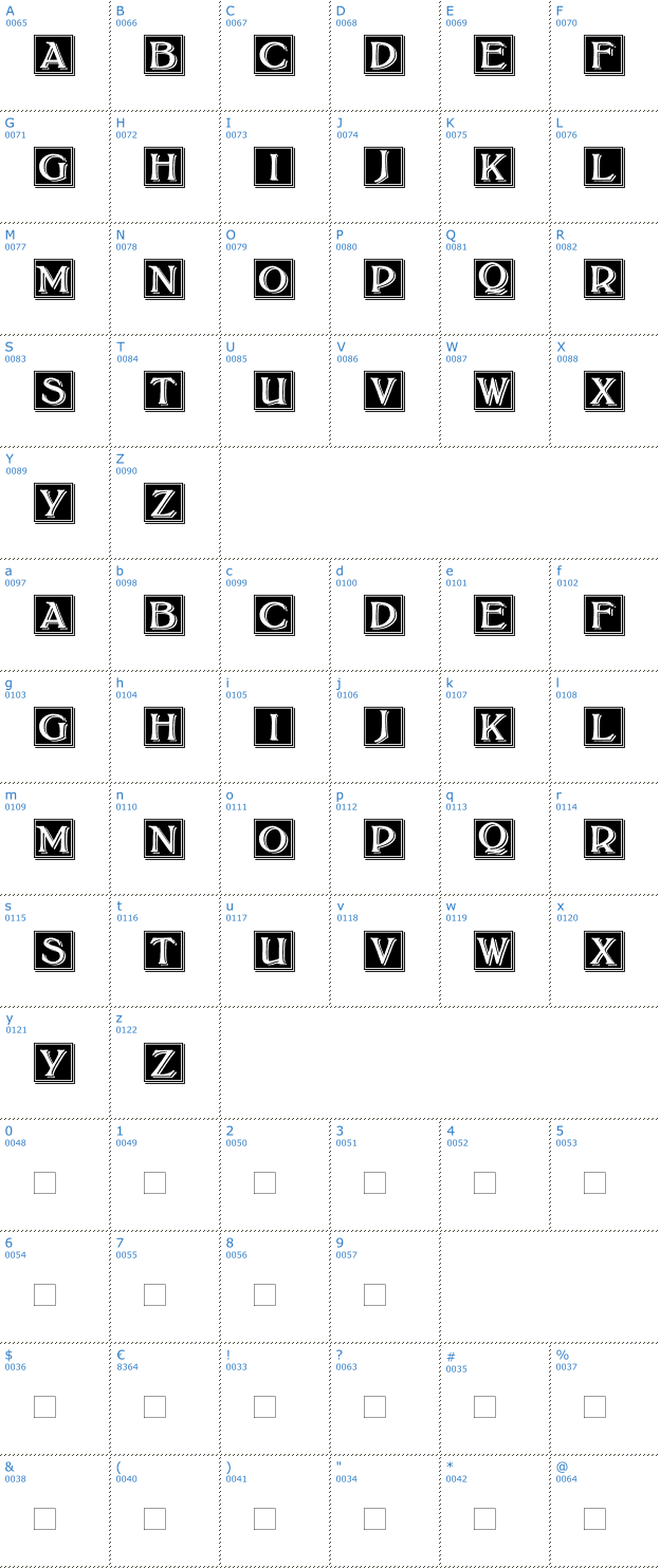 Schriftzeichen Bolton Drop Caps Font