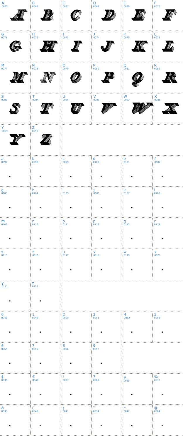 Schriftzeichen Engravier Initials Font